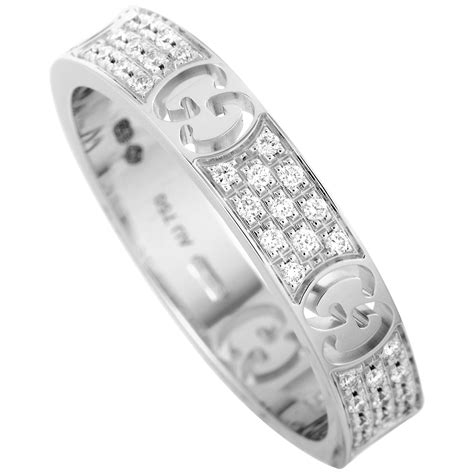 gucci icon ring white gold|Gucci icon thin band.